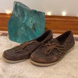 True Vintage leather boat shoes. Belonged to my mother! From the 70s